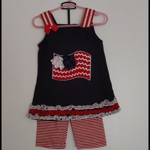 Girls 4th of July outfit